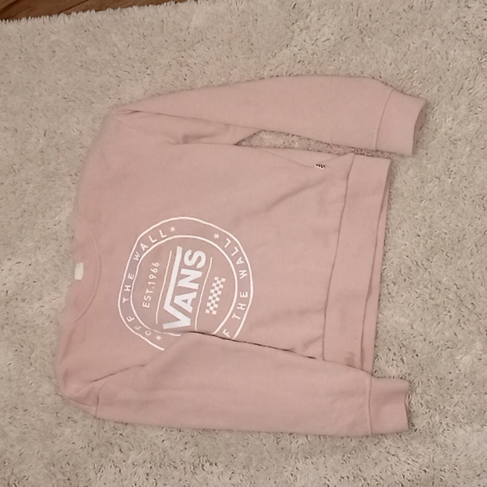 Vans crewneck size xs light pink